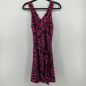 Marc by Marc Jacobs Silk Dress Electric Fuchsia Pink Rose Med Barbiecore Vibrant